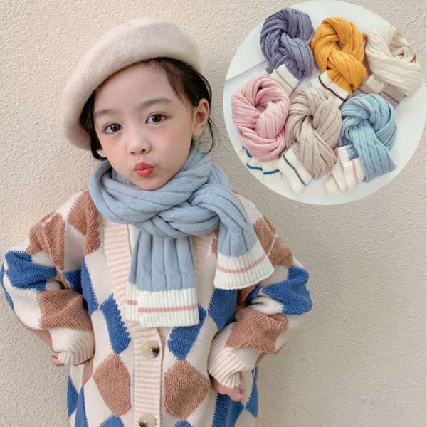 and girls boys plain twist children's scarf korean color contrast 8-word knitted long towel winter warm baby's neck, Red;brown
and girls boys plain twist children's scarf korean color contrast 8-word knitted long towel winter warm baby's neck, Red;brown