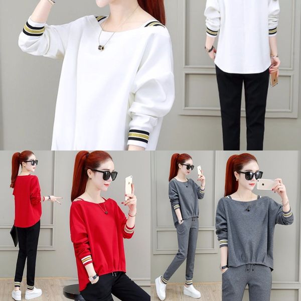 jyw0d spring piece autumn sports brand new sportswear leisure suit women autumn fashion trend foreign style bran thin two spring suit fashio, Gray
jyw0d spring piece autumn sports brand new sportswear leisure suit women autumn fashion trend foreign style bran thin two spring suit fashio, Gray