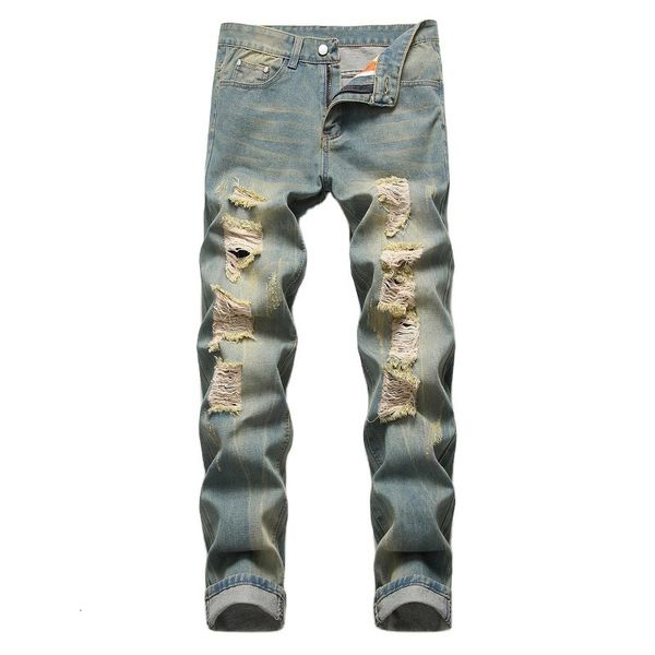 2021 new denim designer hole bike ripped jeans for man size 28-38 40 42 autumn hip hop punk streetwear sa07, Blue
2021 new denim designer hole bike ripped jeans for man size 28-38 40 42 autumn hip hop punk streetwear sa07, Blue