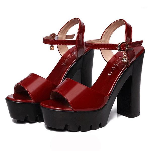 new fashion buckle patent leather shoes white black block heels sandals dance wedding shoes bride women's sandals platform1
new fashion buckle patent leather shoes white black block heels sandals dance wedding shoes bride women's sandals platform1