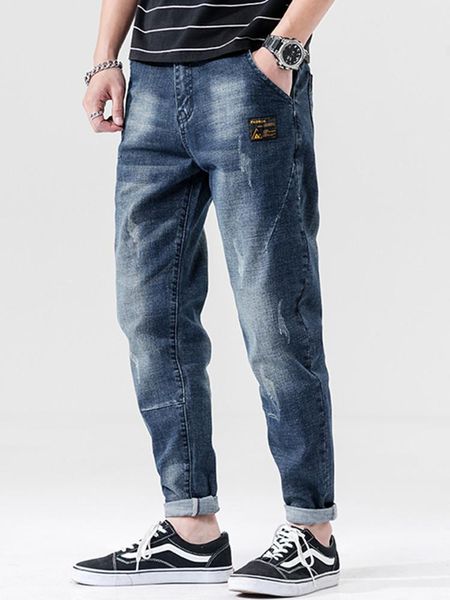 men's jeans el barco summer cotton fashion men black grey hip hop harem pants soft slim scratched casual male denim trousers size 40, Blue
men's jeans el barco summer cotton fashion men black grey hip hop harem pants soft slim scratched casual male denim trousers size 40, Blue