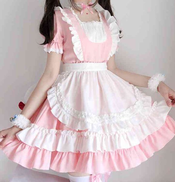 Magogo Cosplay Costumes Lolita Dress Pink White Black Women Cute Maid Outfit Mini Dresses 2 Colors Size S-l, Black;gray
Magogo Cosplay Costumes Lolita Dress Pink White Black Women Cute Maid Outfit Mini Dresses 2 Colors Size S-l, Black;gray