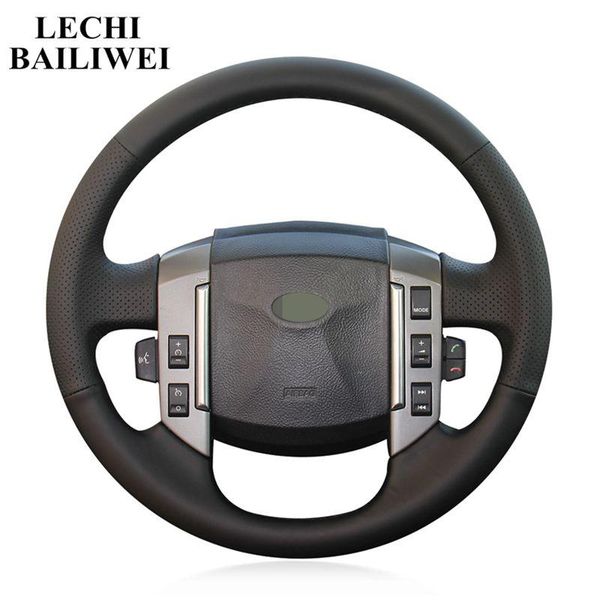 diy black artificial leather hand-stitched car steering wheel cover for discovery 3 2004-2009 car accessories
diy black artificial leather hand-stitched car steering wheel cover for discovery 3 2004-2009 car accessories