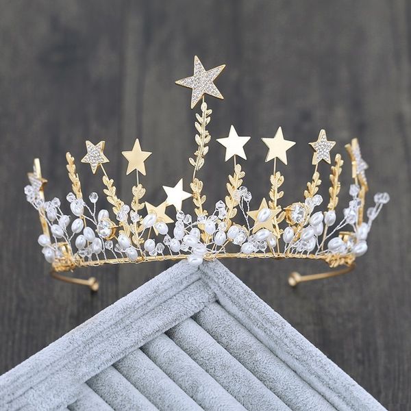 korean bride xianmei star water diamond crown gold beaded earrings accessories wedding dress hair band, Silver
korean bride xianmei star water diamond crown gold beaded earrings accessories wedding dress hair band, Silver