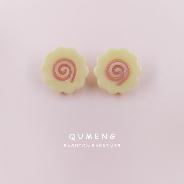 2021 nnew korean simple lovely egg roll vortex candy cute girl acrylic sweet children's stud earrings party trend jewelry, Golden;silver
2021 nnew korean simple lovely egg roll vortex candy cute girl acrylic sweet children's stud earrings party trend jewelry, Golden;silver