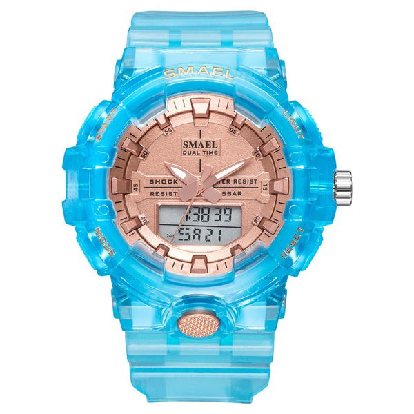 birthday gift new smael 55mm 8025 quartz ditigal luminous watch mens student champagne dial blue plastic sport watches a08a7, Slivery;brown
birthday gift new smael 55mm 8025 quartz ditigal luminous watch mens student champagne dial blue plastic sport watches a08a7, Slivery;brown
