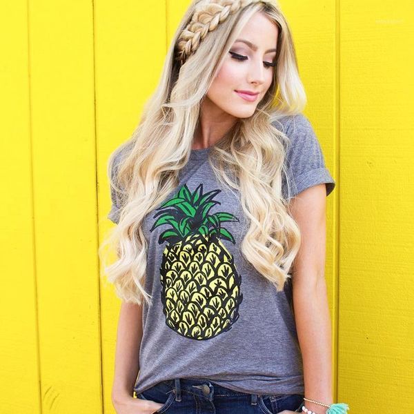 women's t-shirt wholesale- zsiibo brand cute pineapple print women casual o-neck short sleeve summer cartoon fruits tees katx311, White
women's t-shirt wholesale- zsiibo brand cute pineapple print women casual o-neck short sleeve summer cartoon fruits tees katx311, White