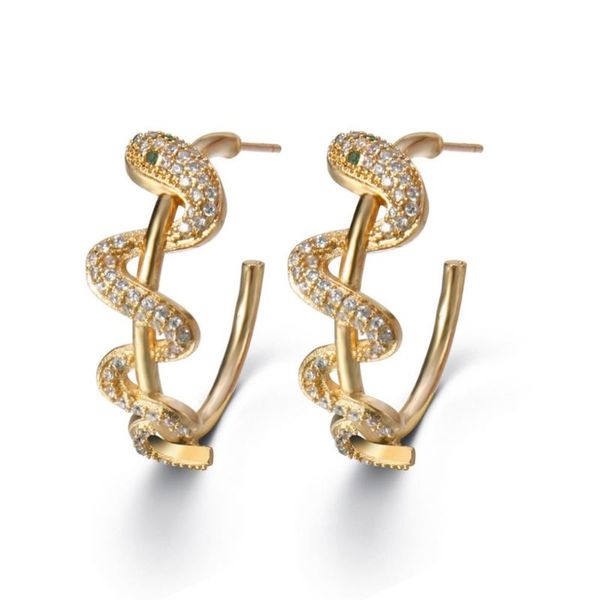 hoop & huggie earrings for women fashion animal snake shaped gold small drop gift fine jewelry, Golden;silver
hoop & huggie earrings for women fashion animal snake shaped gold small drop gift fine jewelry, Golden;silver
