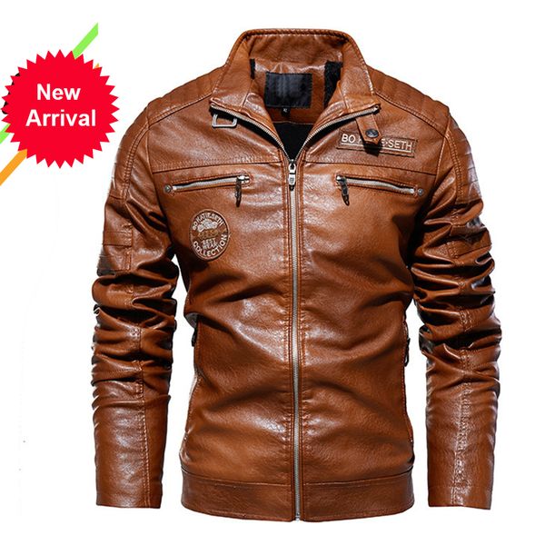 2021 autumn new brand casual motor distressed jacket coat winter vintage outwear faux leather jackets men h9x4, Black
2021 autumn new brand casual motor distressed jacket coat winter vintage outwear faux leather jackets men h9x4, Black