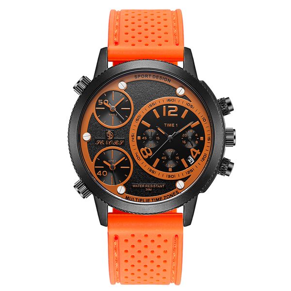Mayforest Man Watch 2018 Waterproof Date Multiple Time Zone Casual Sport Quartz Watch Men Silicone Strap Military Male WristWatches, Slivery;brown
Mayforest Man Watch 2018 Waterproof Date Multiple Time Zone Casual Sport Quartz Watch Men Silicone Strap Military Male WristWatches, Slivery;brown