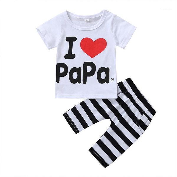 summer children european and american girls letters mamapapa kids boy suit striped trousers short-sleeved two-piece clothing1, White
summer children european and american girls letters mamapapa kids boy suit striped trousers short-sleeved two-piece clothing1, White