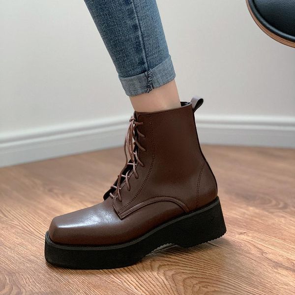 ymechic 2020 winter vintage lace up brown black platform ankle combat boots for women booties punk gothic ladies high heel shoes
ymechic 2020 winter vintage lace up brown black platform ankle combat boots for women booties punk gothic ladies high heel shoes