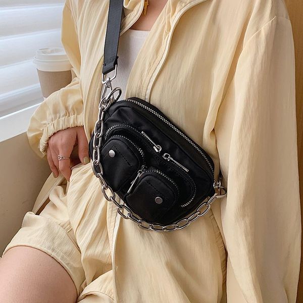 multi-карман ткань оксфорд crossbody сумка для женщин 2020 mini черного плечи простых сумок женских цепи телефона кошельков
multi-карман ткань оксфорд crossbody сумка для женщин 2020 mini черного плечи простых сумок женских цепи телефона кошельков