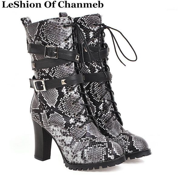boots snake print pu snakeskin motorcycle women winter metal buckle punk studs rivets high heels shoes ankle woman lacing1, Black
boots snake print pu snakeskin motorcycle women winter metal buckle punk studs rivets high heels shoes ankle woman lacing1, Black
