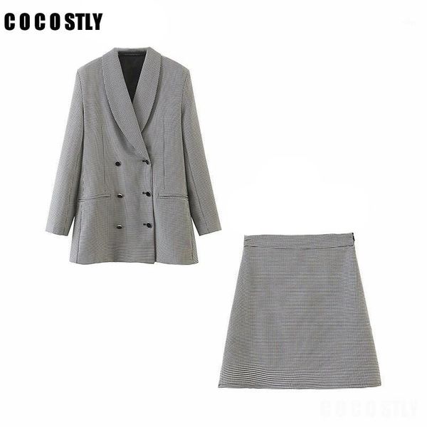 2020 retro plaid blazer set double breasted jacket & skirt 2 pieces skirt suit female office ladies blazer suit1, White
2020 retro plaid blazer set double breasted jacket & skirt 2 pieces skirt suit female office ladies blazer suit1, White