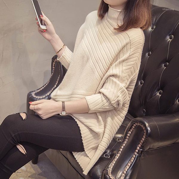 new high -quality women's turtleneck sweater fashion shoulder asymmetrical collapse loose pullover casual sweaters f741, White;black
new high -quality women's turtleneck sweater fashion shoulder asymmetrical collapse loose pullover casual sweaters f741, White;black
