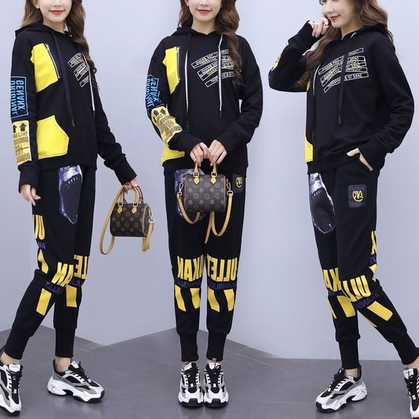 llwxm spring loose autumn set women 2020 new korean version and personality fashion sweater sweatertemperament casual two piece sweater spor, Gray
llwxm spring loose autumn set women 2020 new korean version and personality fashion sweater sweatertemperament casual two piece sweater spor, Gray