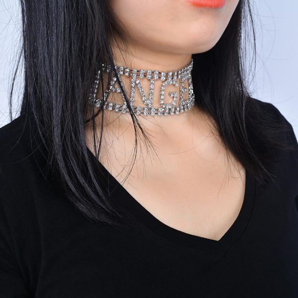 chokers ladies personality exaggerated jewelry fashion simple nightclub alphabet rhinestone necklace, Golden;silver
chokers ladies personality exaggerated jewelry fashion simple nightclub alphabet rhinestone necklace, Golden;silver