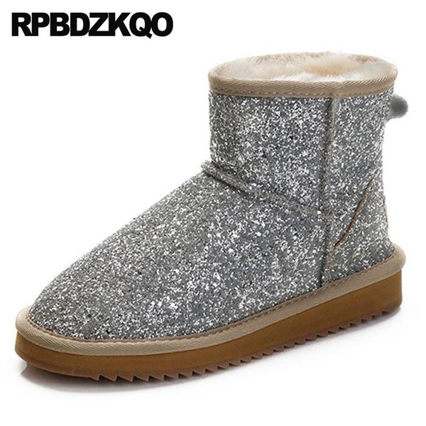 slip on bling casual gold sheepskin real fur sequin australian silver shoes glitter winter snow boots women ankle, Black
slip on bling casual gold sheepskin real fur sequin australian silver shoes glitter winter snow boots women ankle, Black