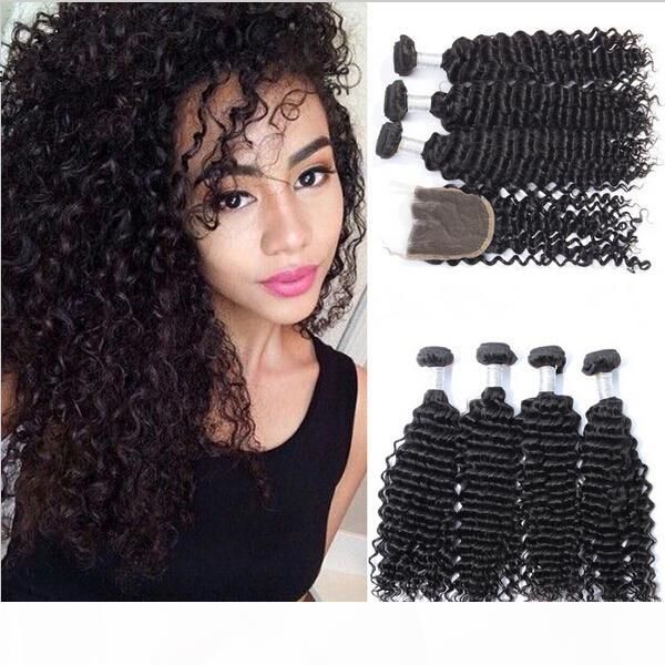 unprocessed virgin brazilian deep curly hair wefts with closure 4pcs lot virgin brazilian hair weave bundles with 4x4 lace closure, Black
unprocessed virgin brazilian deep curly hair wefts with closure 4pcs lot virgin brazilian hair weave bundles with 4x4 lace closure, Black