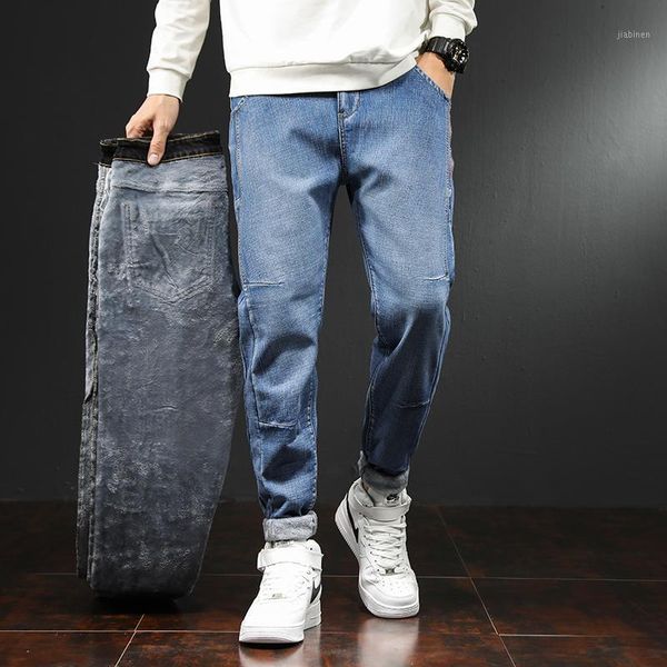 winter cool men plush fleece thicken warm straight jeans business fashion oversized stretch pants slim fit denim pencil trousers1, Blue
winter cool men plush fleece thicken warm straight jeans business fashion oversized stretch pants slim fit denim pencil trousers1, Blue