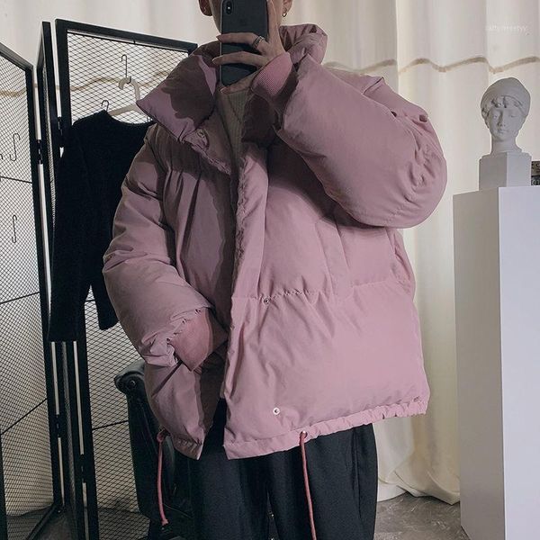 men's down & parkas men's casual warm coat 2021 winter loose woman thickened japanese streetwear fashion solid color parka1, Black
men's down & parkas men's casual warm coat 2021 winter loose woman thickened japanese streetwear fashion solid color parka1, Black