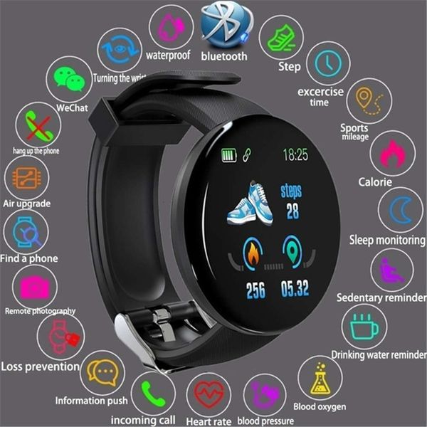 watch d18, smart sports watch, bluetooth waterproof, heart rate and blood prsure controlbgt
watch d18, smart sports watch, bluetooth waterproof, heart rate and blood prsure controlbgt