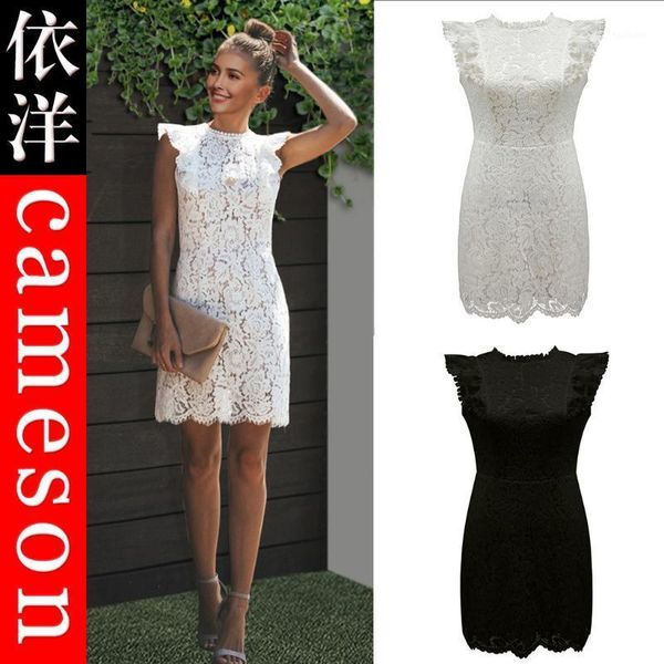 2019 sleeveless dress dress woman1, Black;gray