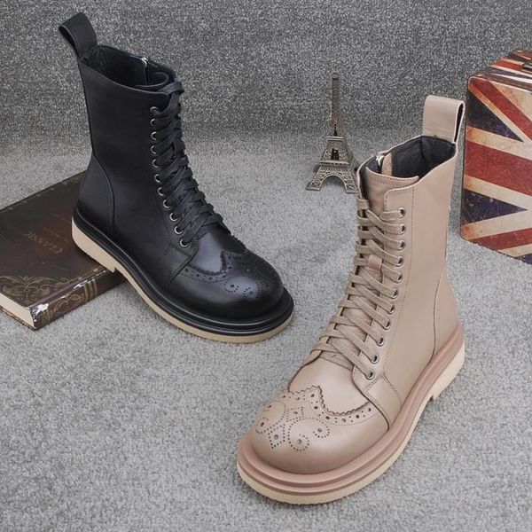 2020 winter new women fashion martin boots plush warm casual snow boots oxford sole british style brogue motorcycle, Black
2020 winter new women fashion martin boots plush warm casual snow boots oxford sole british style brogue motorcycle, Black