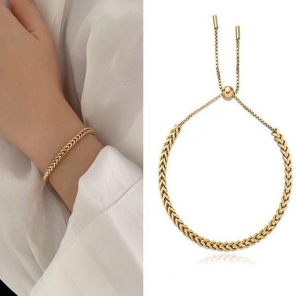 charm bangles stainless steel link chain bracelets for women girl men gold color hip hop rock adjustable fashion bangle designer bracelet lu, Black
charm bangles stainless steel link chain bracelets for women girl men gold color hip hop rock adjustable fashion bangle designer bracelet lu, Black