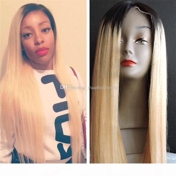 blonde 613 two tone silk straight brazilian human hair ombre lace front wig ing, Black;brown
blonde 613 two tone silk straight brazilian human hair ombre lace front wig ing, Black;brown