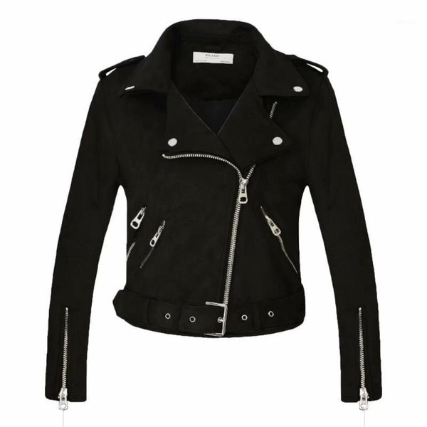 women autumn winter suede faux leather jackets lady fashion matte motorcycle coat biker gray pink beige outwear1, Black
women autumn winter suede faux leather jackets lady fashion matte motorcycle coat biker gray pink beige outwear1, Black