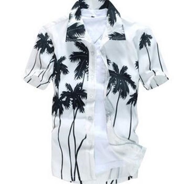 wholesale- fashion men's tropical hawaiian shirts full floral short sleeve casual loose large size beach party shirts size, White;black 
wholesale- fashion men's tropical hawaiian shirts full floral short sleeve casual loose large size beach party shirts size, White;black