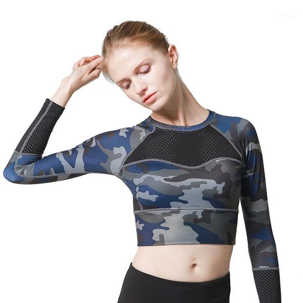 running jerseys yoga padded t-shirt long sleeve shirts patchwork gym camouflage black crop mesh fitness sport t-shirts women1, Black;blue
running jerseys yoga padded t-shirt long sleeve shirts patchwork gym camouflage black crop mesh fitness sport t-shirts women1, Black;blue