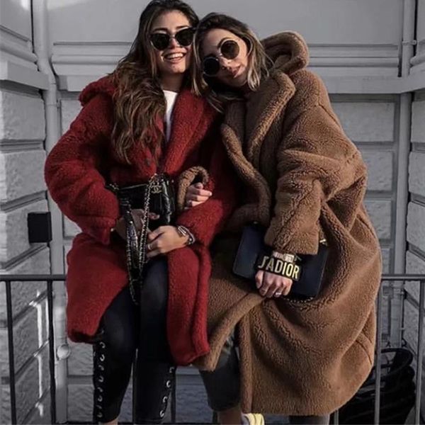 vogue women faux fur coat nice winter faux teddy coat long fur fashion thick warm jacket plus size outwear, Black
vogue women faux fur coat nice winter faux teddy coat long fur fashion thick warm jacket plus size outwear, Black