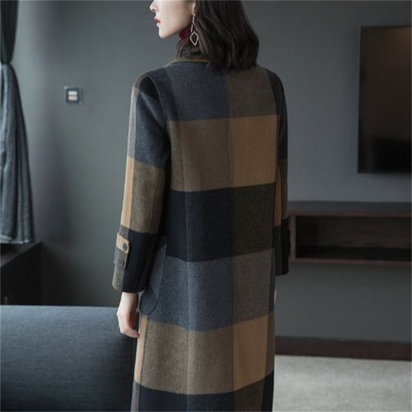 and 2021 new autumn winter women's fashion wool coat show fine foreign style plaid jacket medium length 9njo, Tan;black
and 2021 new autumn winter women's fashion wool coat show fine foreign style plaid jacket medium length 9njo, Tan;black