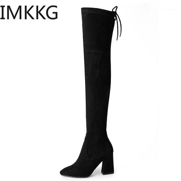 2020 winter women stretch faux suede thigh high boots woman over the knee long boots heels woman shoes1, Black
2020 winter women stretch faux suede thigh high boots woman over the knee long boots heels woman shoes1, Black