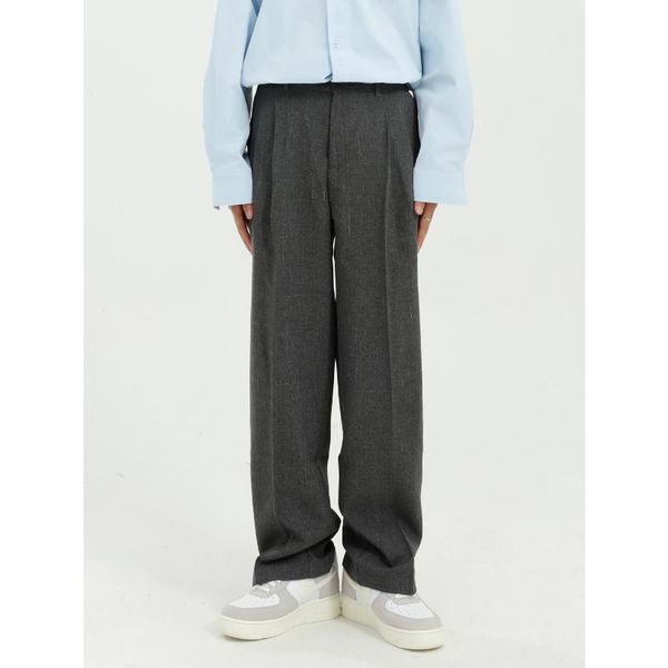 men's pants male japan korea streetwear hip hop vintage fashion men solid color casual straight suit trousers, Black
men's pants male japan korea streetwear hip hop vintage fashion men solid color casual straight suit trousers, Black