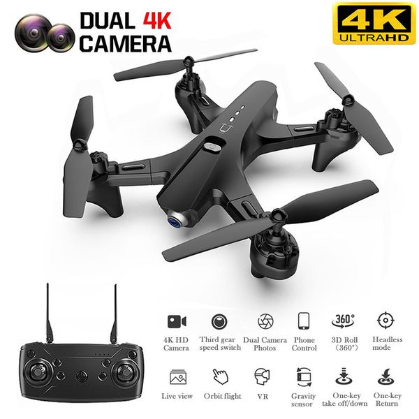 rc quadrocopter with 4k dual camera drone one-key return four-aixes reomote control hd fpv quadcopter toy for boy friend 201015
rc quadrocopter with 4k dual camera drone one-key return four-aixes reomote control hd fpv quadcopter toy for boy friend 201015