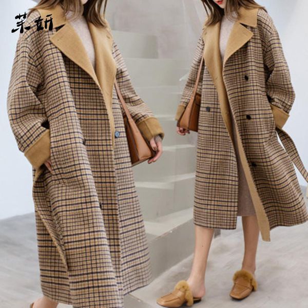 women's trench coats europe style winter wool coat women large size long sleeve hepburn autumn loose windbreaker outwear casaco feminin, Tan;black
women's trench coats europe style winter wool coat women large size long sleeve hepburn autumn loose windbreaker outwear casaco feminin, Tan;black