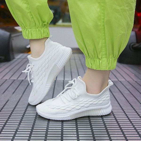 woman knitted vulcanized shoes white sneakers 2020 women casual breathable women's fashion lace up running shoes female flats #in6u
woman knitted vulcanized shoes white sneakers 2020 women casual breathable women's fashion lace up running shoes female flats #in6u