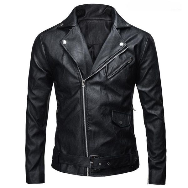 wholesale- new autumn men's pu leather jacket slim fit motorcycle jacket zipper casual leather coat male outerwear clothing fashion 821, Black
wholesale- new autumn men's pu leather jacket slim fit motorcycle jacket zipper casual leather coat male outerwear clothing fashion 821, Black