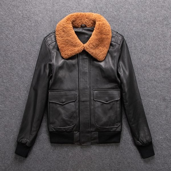 women casual genuine leather jacket.winter warm thick cotton sheepskin outwear,soft fur collar leather coat. 201030, Black
women casual genuine leather jacket.winter warm thick cotton sheepskin outwear,soft fur collar leather coat. 201030, Black
