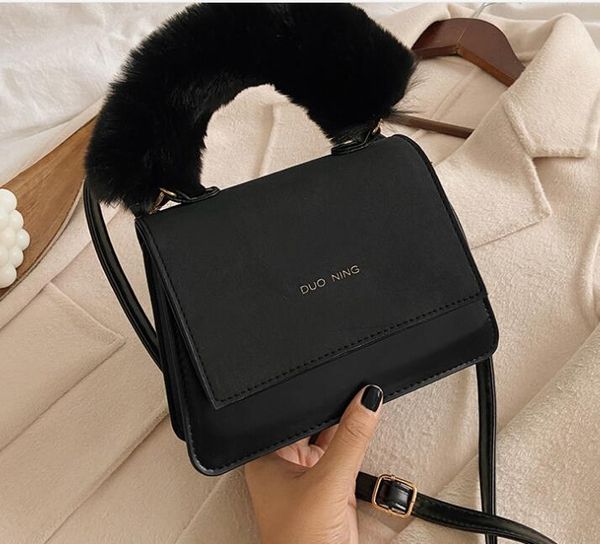 fashion scrub crossbody bag women black handbags lady pu plush solid shoulder bags female handle totes bags
fashion scrub crossbody bag women black handbags lady pu plush solid shoulder bags female handle totes bags