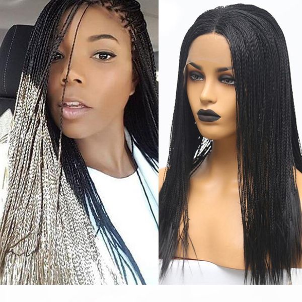 braiding hair 13x6 lace front wig braids hairstyles heat resistant synthetic braided wigs long box cornrow braid faux locs wig middle part, Black
braiding hair 13x6 lace front wig braids hairstyles heat resistant synthetic braided wigs long box cornrow braid faux locs wig middle part, Black