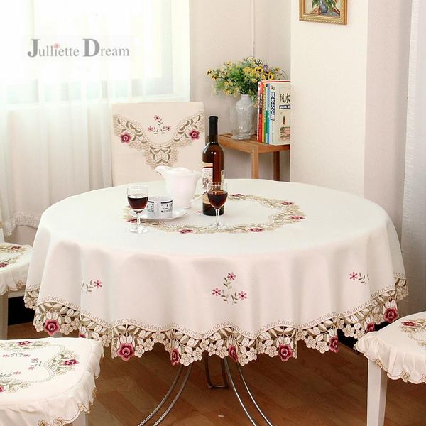 fashion european pastoral embroidery tablecloth round dining table cloth cabinet cover for wedding decoration table cover
fashion european pastoral embroidery tablecloth round dining table cloth cabinet cover for wedding decoration table cover