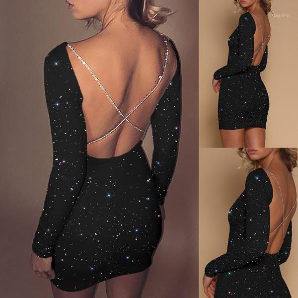 sale shiny solid color dress women dresses dress backless women clothing long sleeve cocktail party ladies d301, White;black
sale shiny solid color dress women dresses dress backless women clothing long sleeve cocktail party ladies d301, White;black