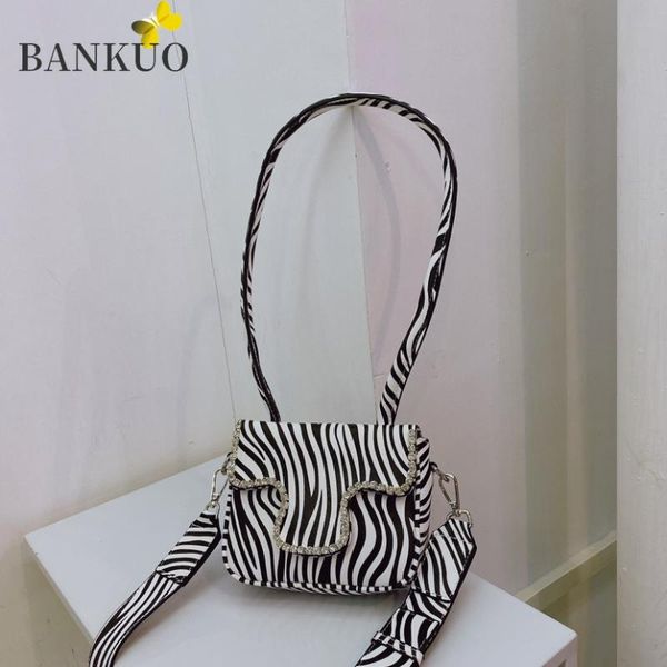 bankuo korean street fashion trend diamond bag small square bag fashion portable shoulder messenger 2021 new style x11