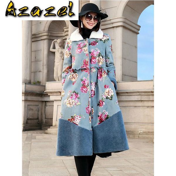 women's fur & faux winter 100% natural coat women real collar female long sheep shearing coats vintage print wool jacket 181082, Black
women's fur & faux winter 100% natural coat women real collar female long sheep shearing coats vintage print wool jacket 181082, Black