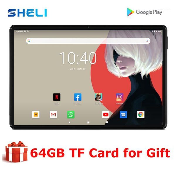 tablet pc 2021 sheli android 9.0 10 inch google play 4 core 32gb rom 3g wifi smartphone gps 1280*800 ips tablets 10"1 
tablet pc 2021 sheli android 9.0 10 inch google play 4 core 32gb rom 3g wifi smartphone gps 1280*800 ips tablets 10"1